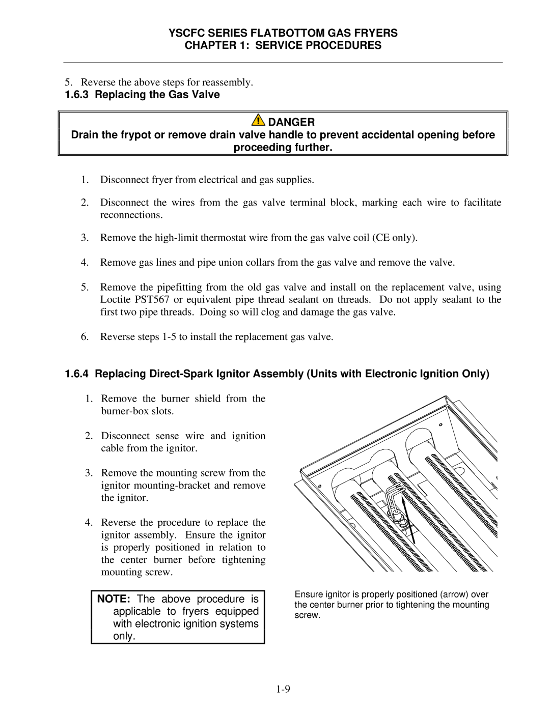 Frymaster YSCFC24GSERIES manual Reverse the above steps for reassembly 