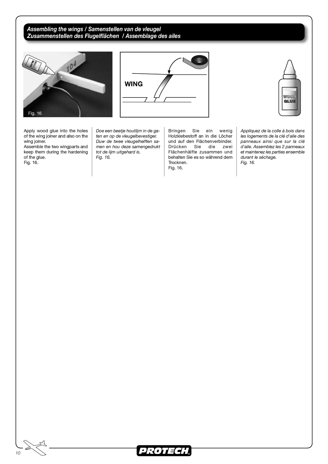 Fuego T0375 manual Wing 