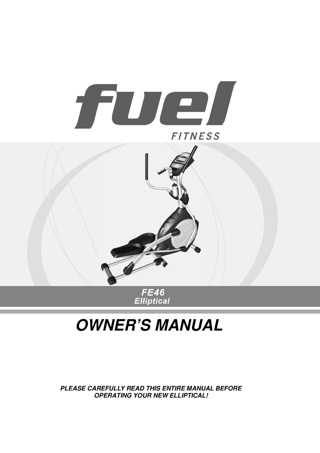 Fuel Fitness FE46 manual 