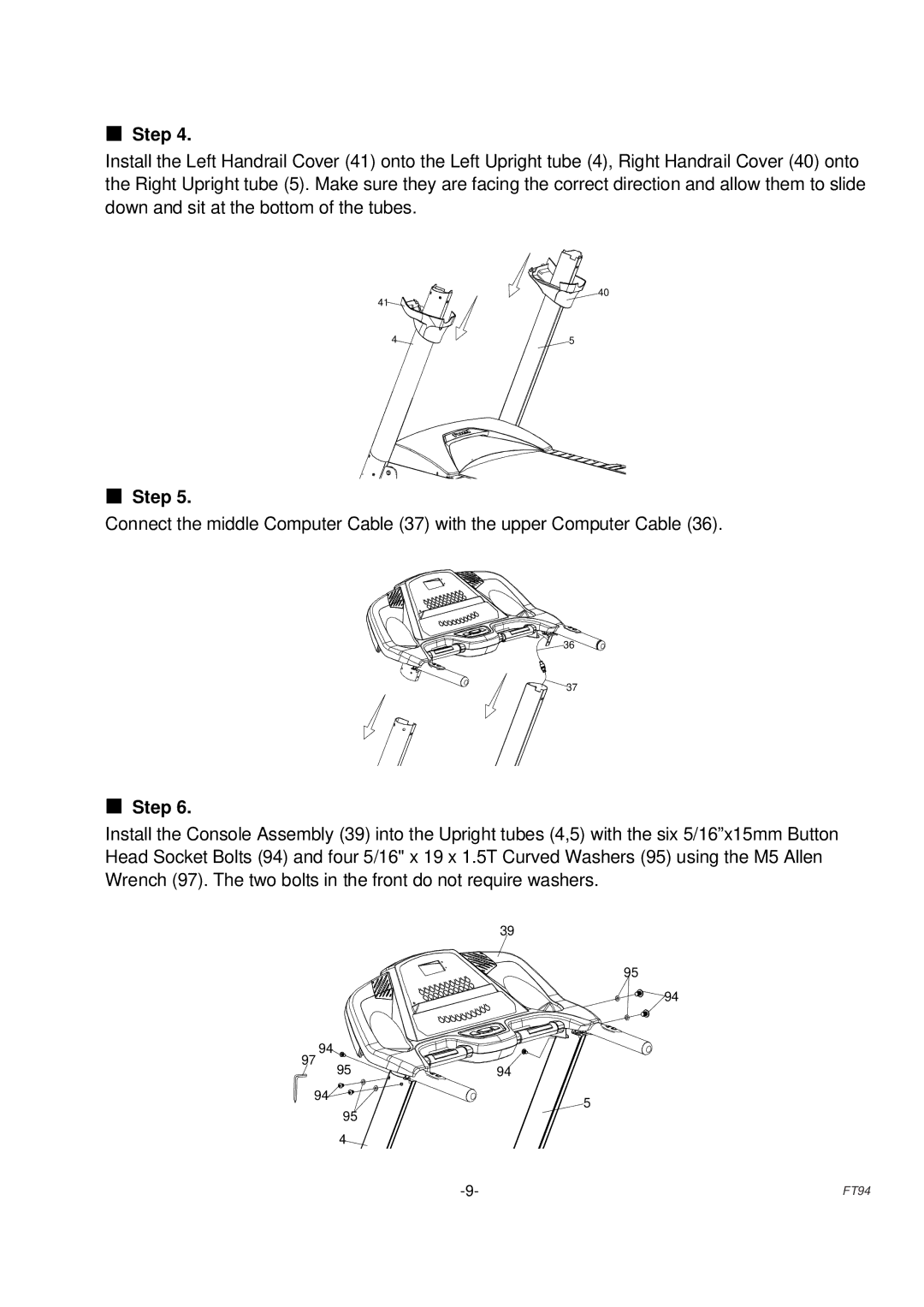 Fuel Fitness FT94 manual Step 