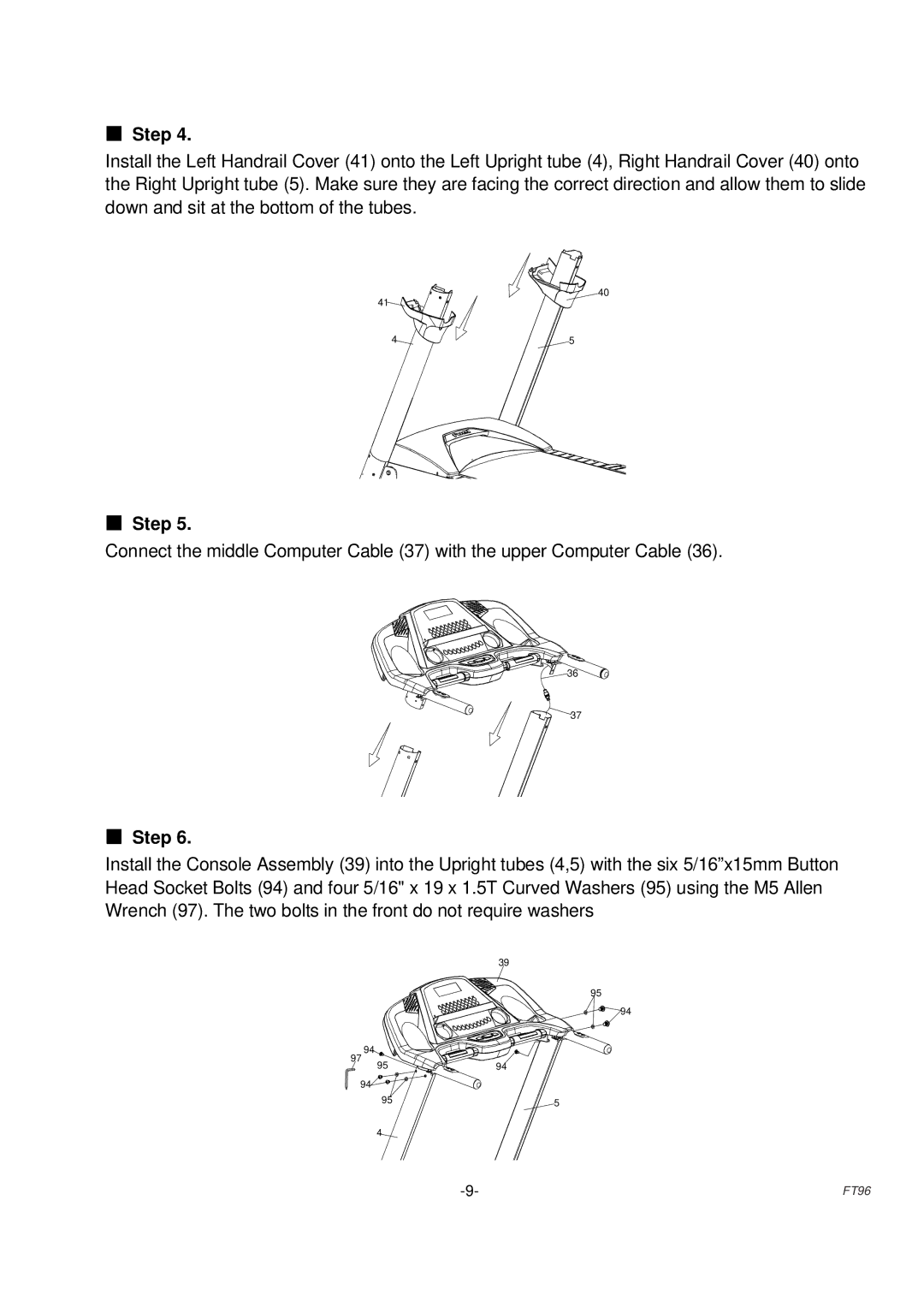 Fuel Fitness FT96 manual Step 