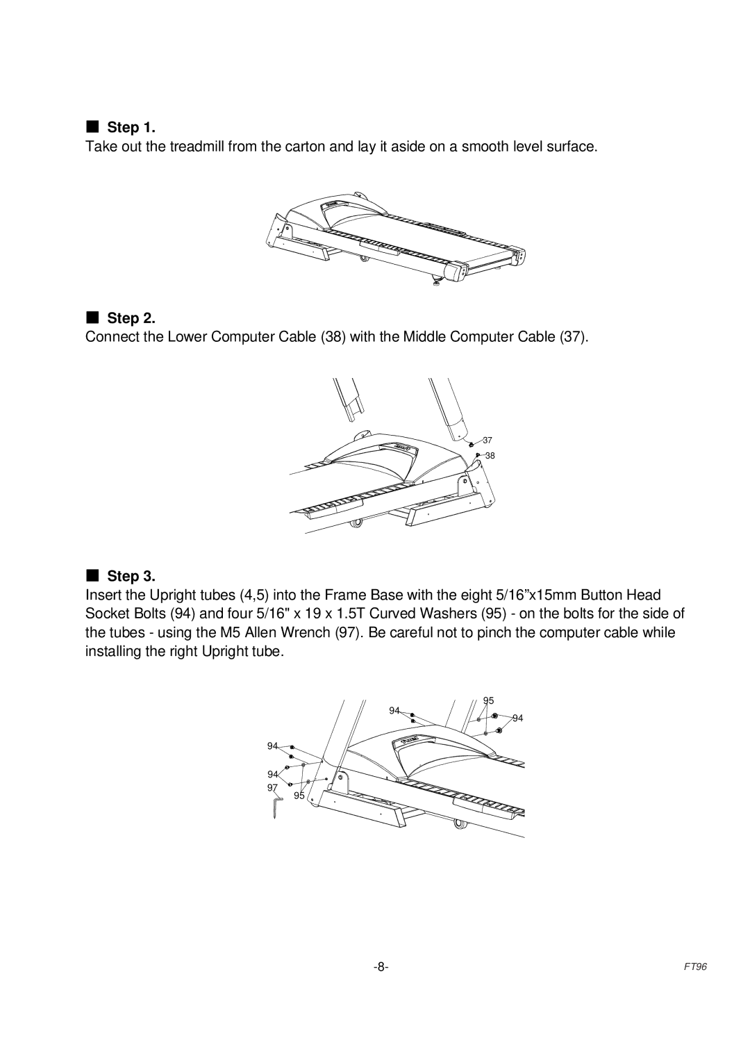 Fuel Fitness FT96 manual Step 