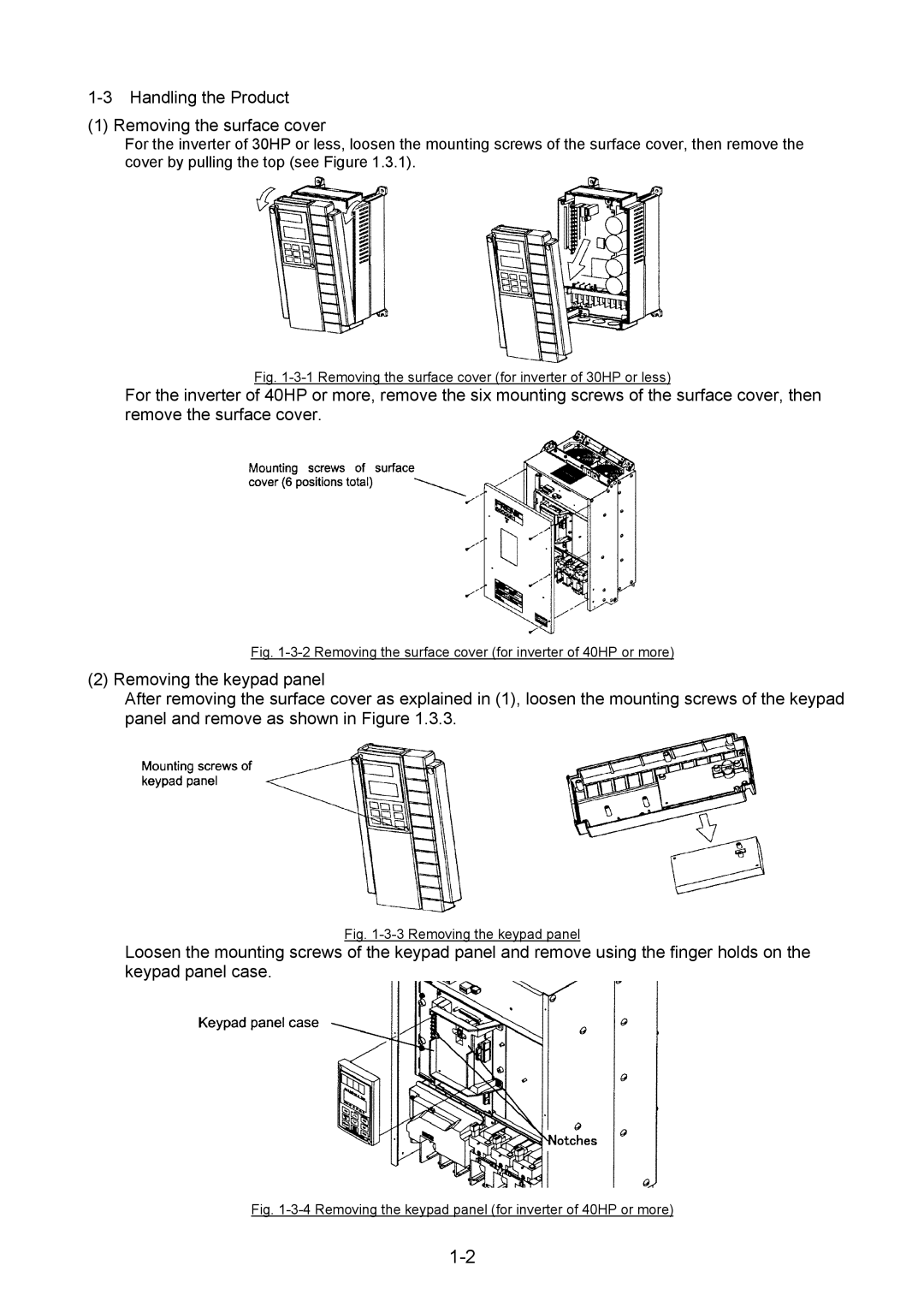 Fuji Bikes 5000G11S/P11S instruction manual Handling the Product Removing the surface cover 