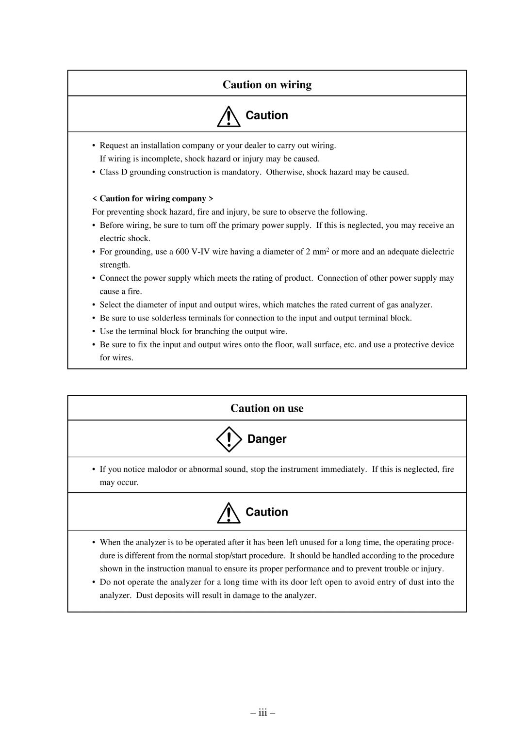 Fuji Labs ZSP instruction manual Iii 