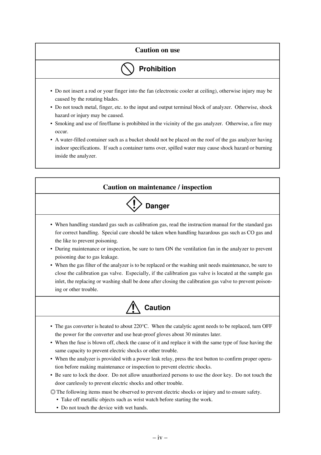 Fuji Labs ZSP instruction manual Prohibition 