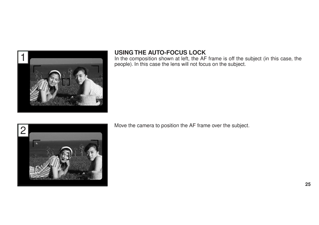 FujiFilm 120 owner manual Using the AUTO-FOCUS Lock 