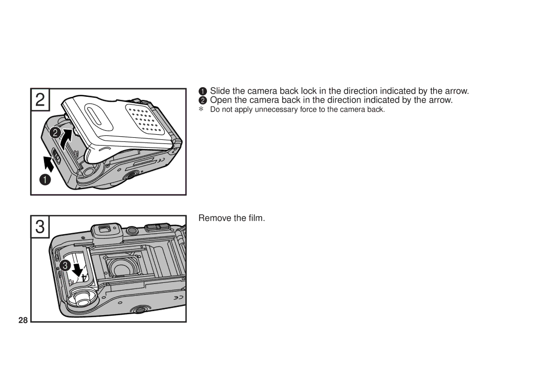 FujiFilm 120 owner manual Remove the film 