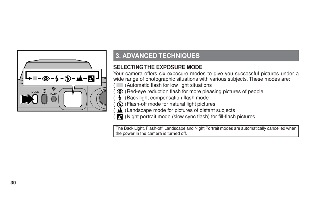 FujiFilm 120 owner manual Advanced Techniques 