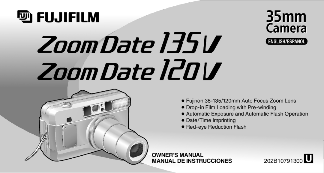 FujiFilm 135V owner manual 202B10791300 