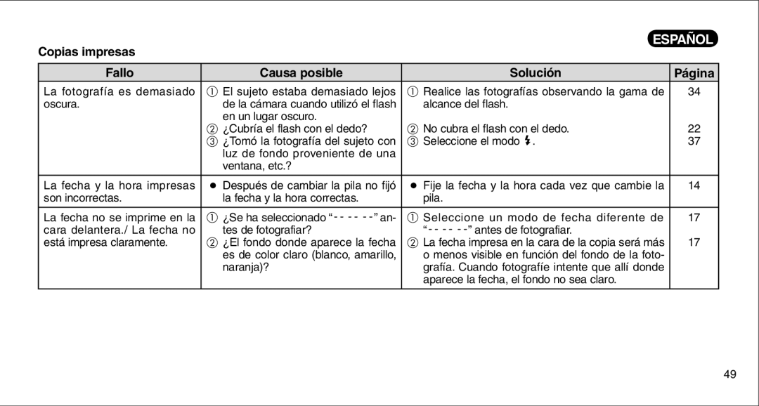 FujiFilm 135V owner manual Español 