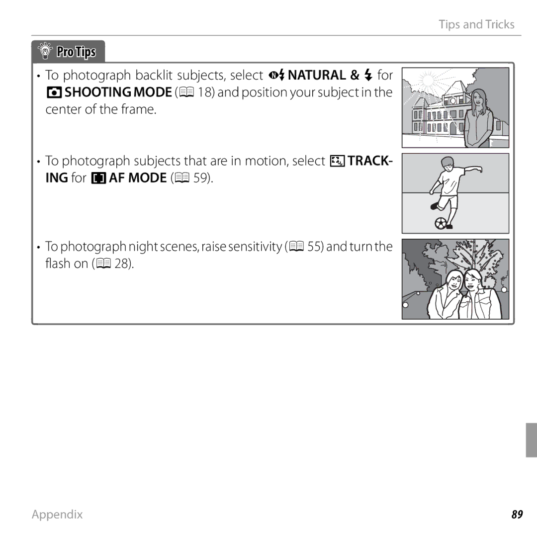 FujiFilm 16238037 owner manual Pro Tips 