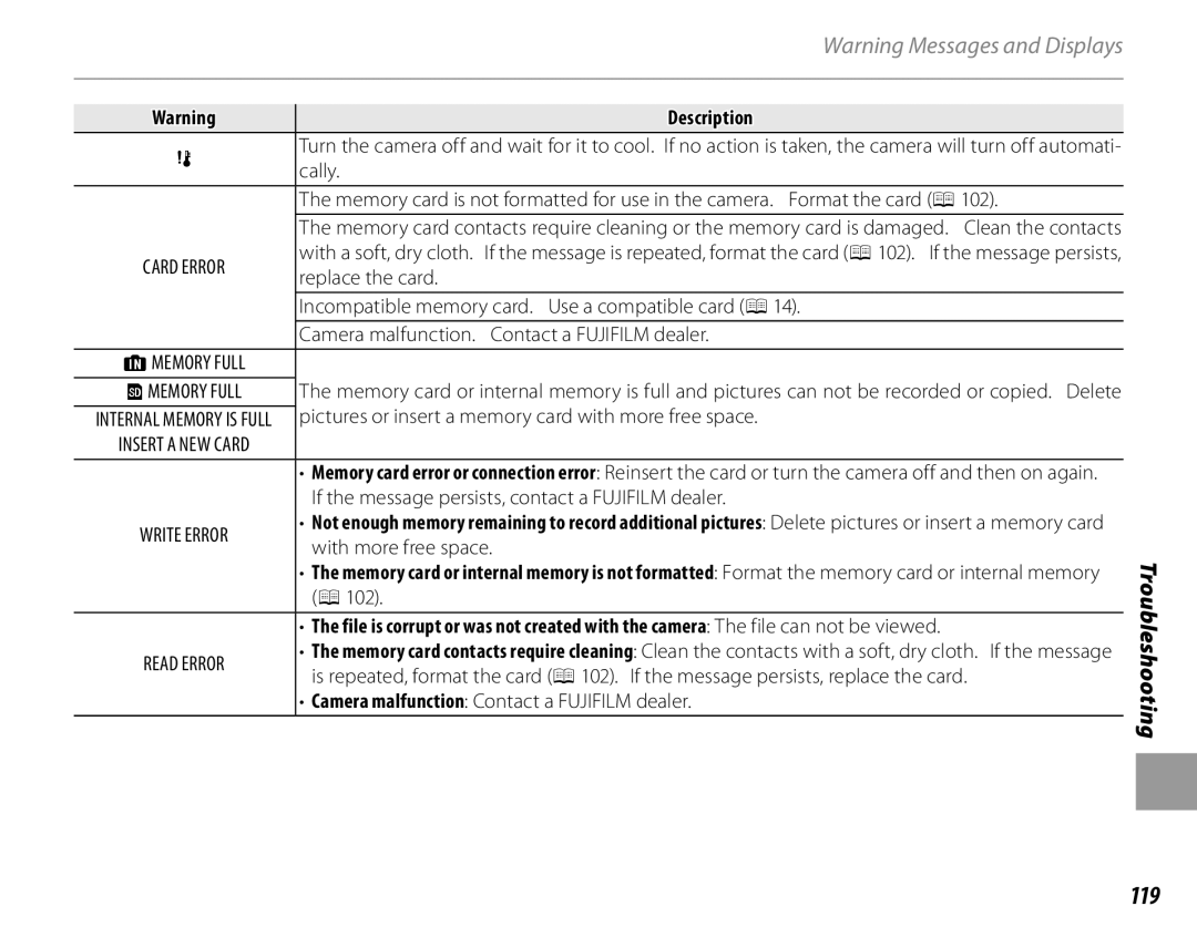 FujiFilm 16286187-4-KIT owner manual 119 