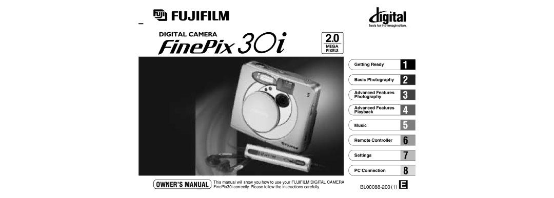 FujiFilm 30i manual Getting Ready Basic Photography 