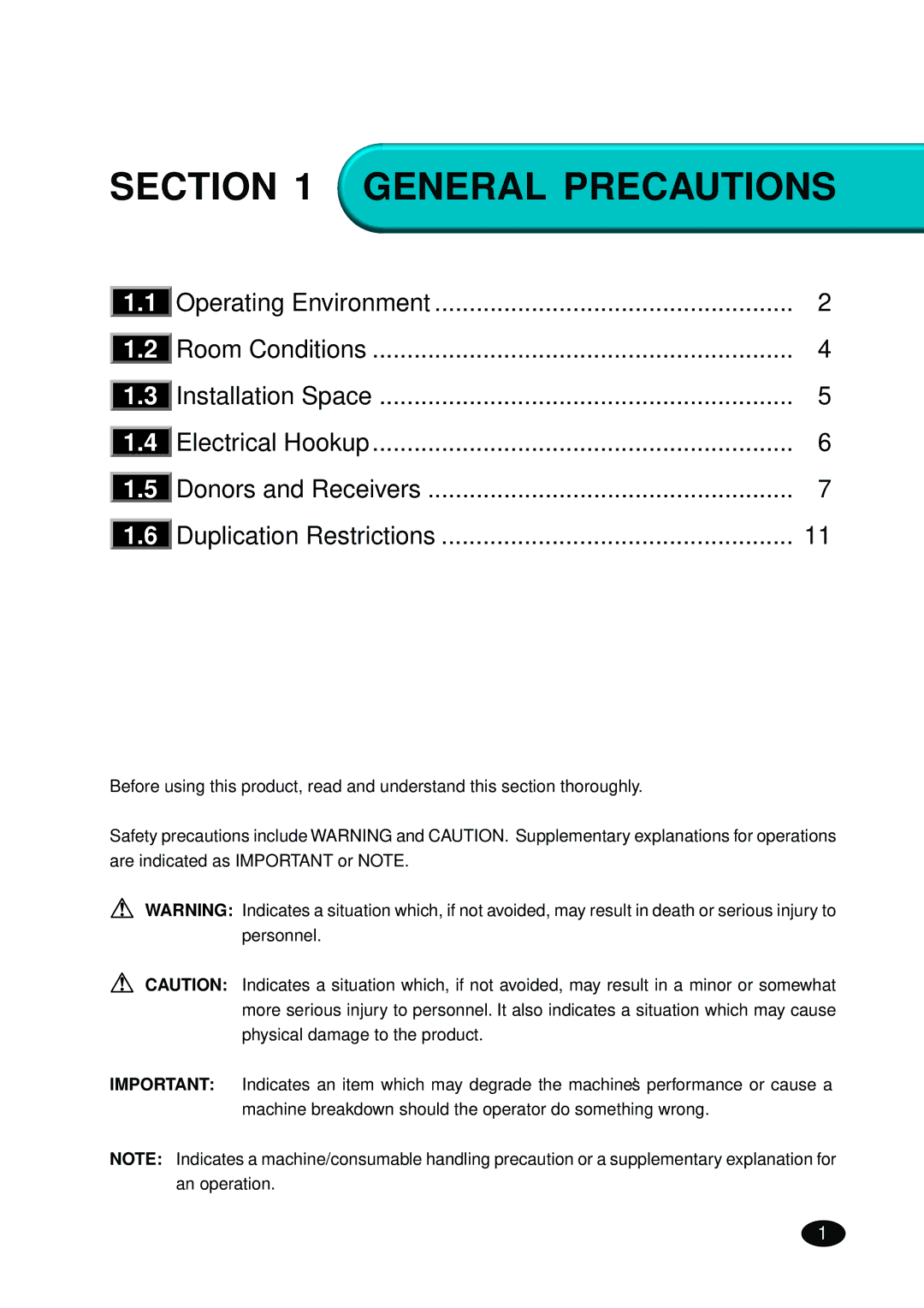 FujiFilm 4500N instruction manual General Precautions 