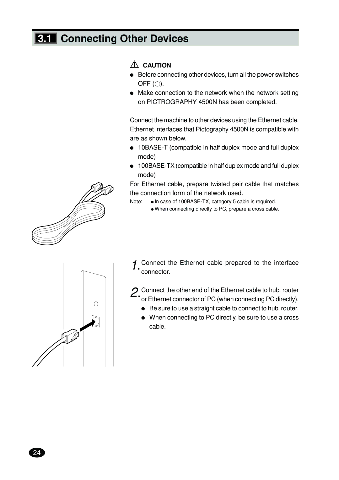 FujiFilm 4500N instruction manual Connecting Other Devices 