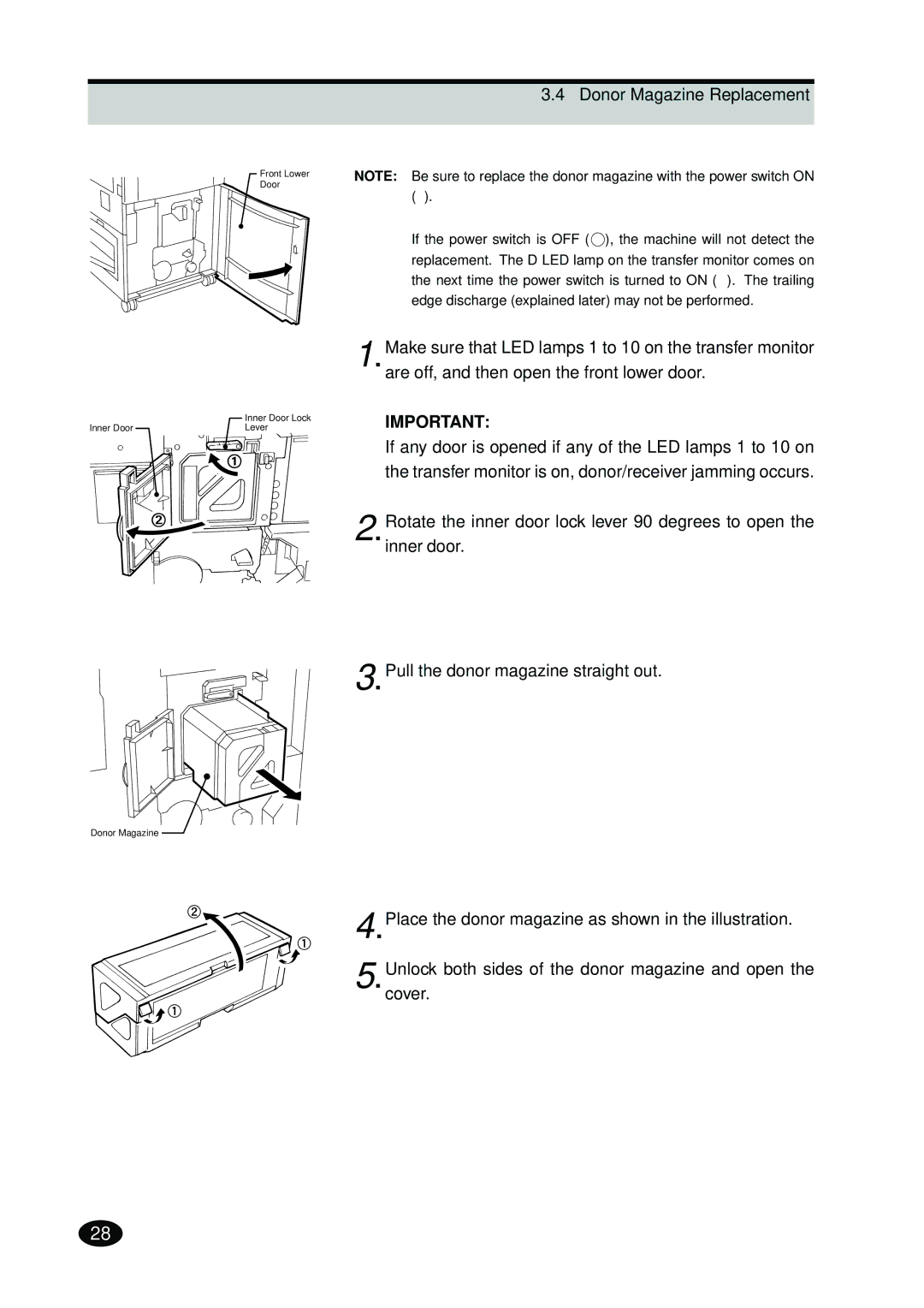 FujiFilm 4500N instruction manual Front Lower Door 