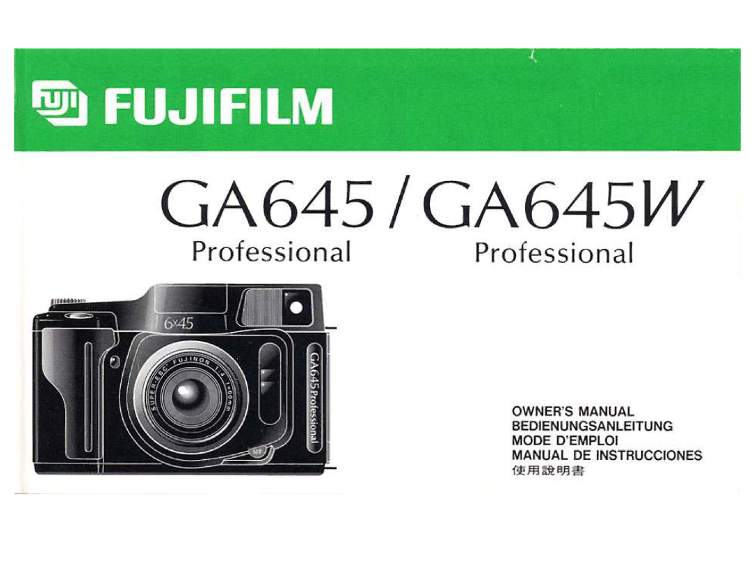 FujiFilm 5010024 manual 