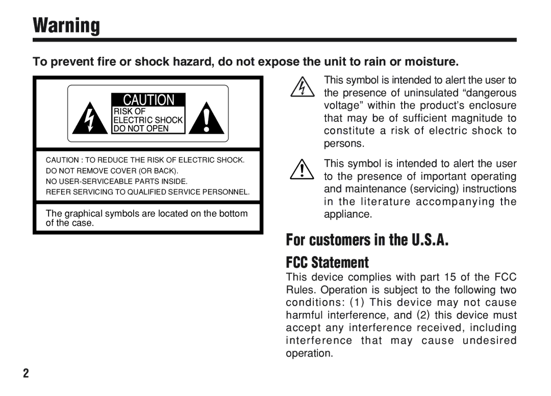 FujiFilm A200 manual For customers in the U.S.A, Graphical symbols are located on the bottom of the case 