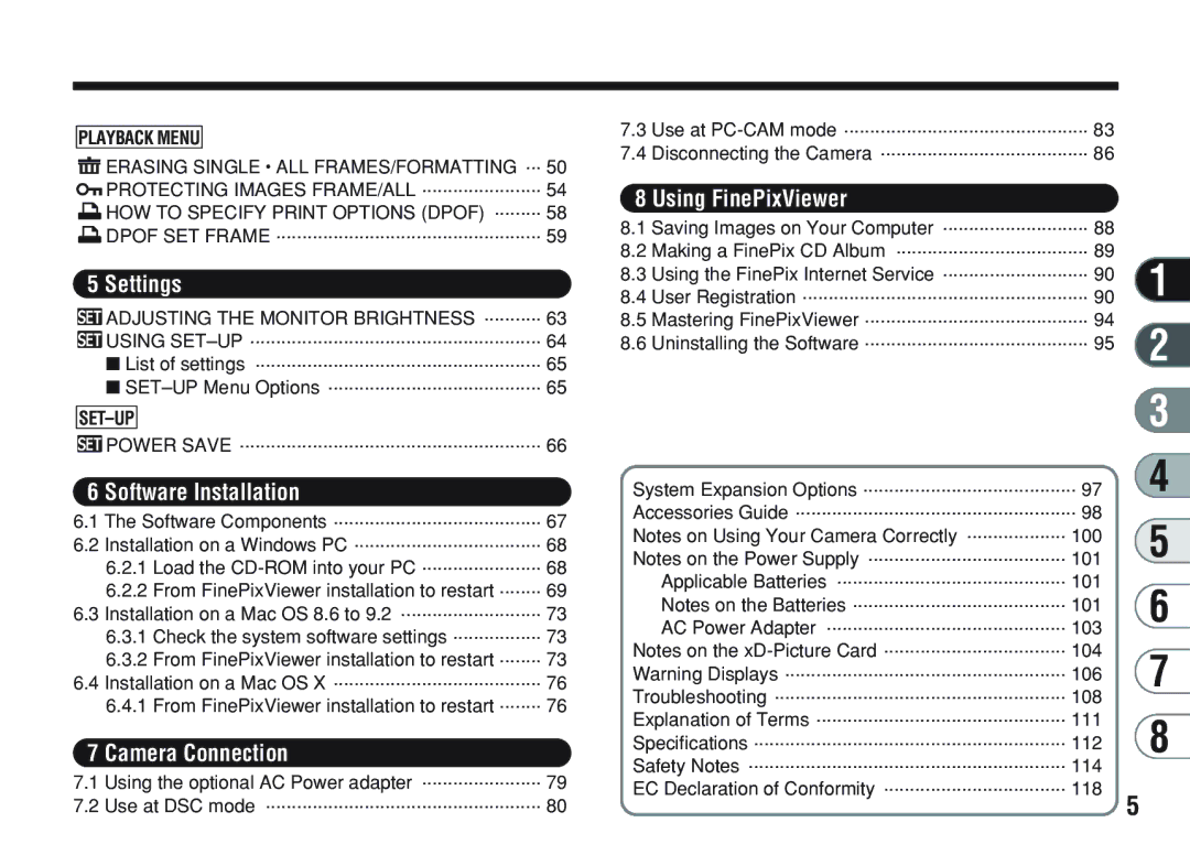 FujiFilm A200 manual IHOW to Specify Print Options Dpof IDPOF SET Frame, GADJUSTING the Monitor Brightness GUSING SET-UP 