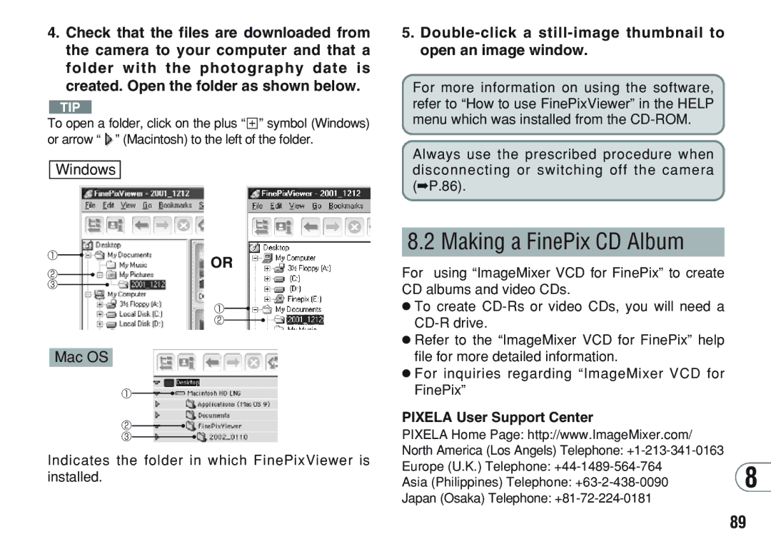 FujiFilm A200 manual Making a FinePix CD Album, Double-click a still-image thumbnail to open an image window 