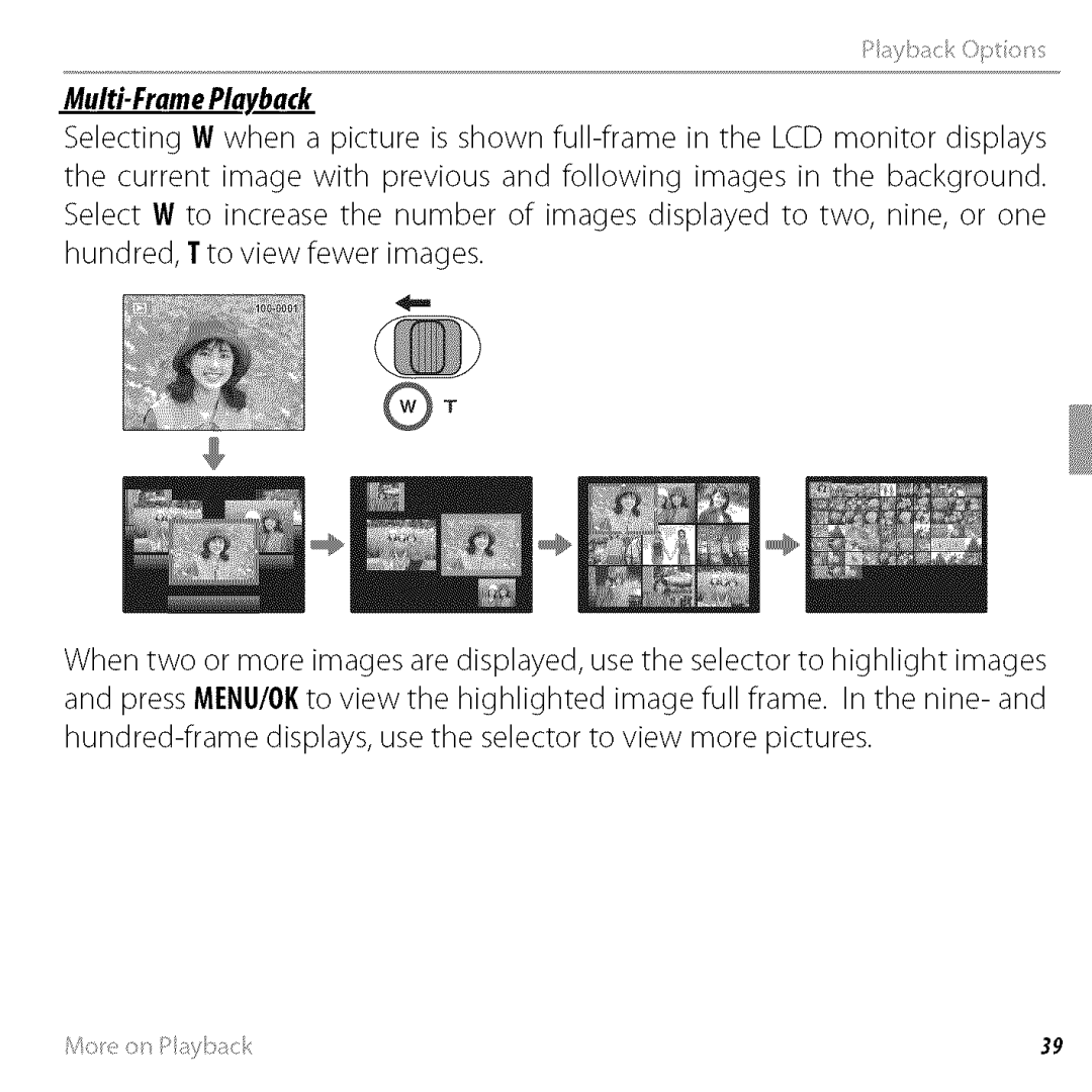 FujiFilm BLO1299-200 owner manual Multi-FramePlayback 