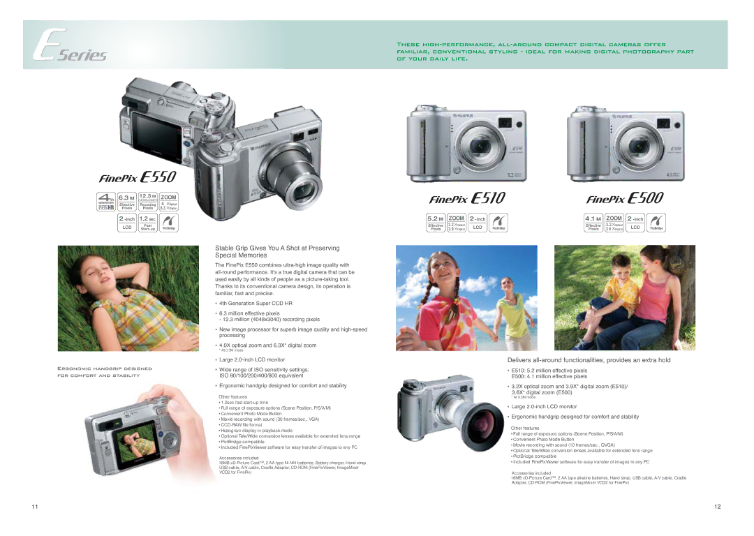 FujiFilm digital camera manual Histogram display in playback mode, Movie recording with sound 10 frames/sec., Qvga 