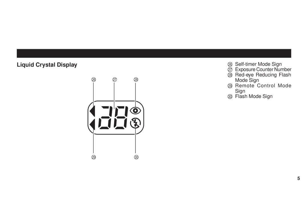 FujiFilm DL270 owner manual Liquid Crystal Display 