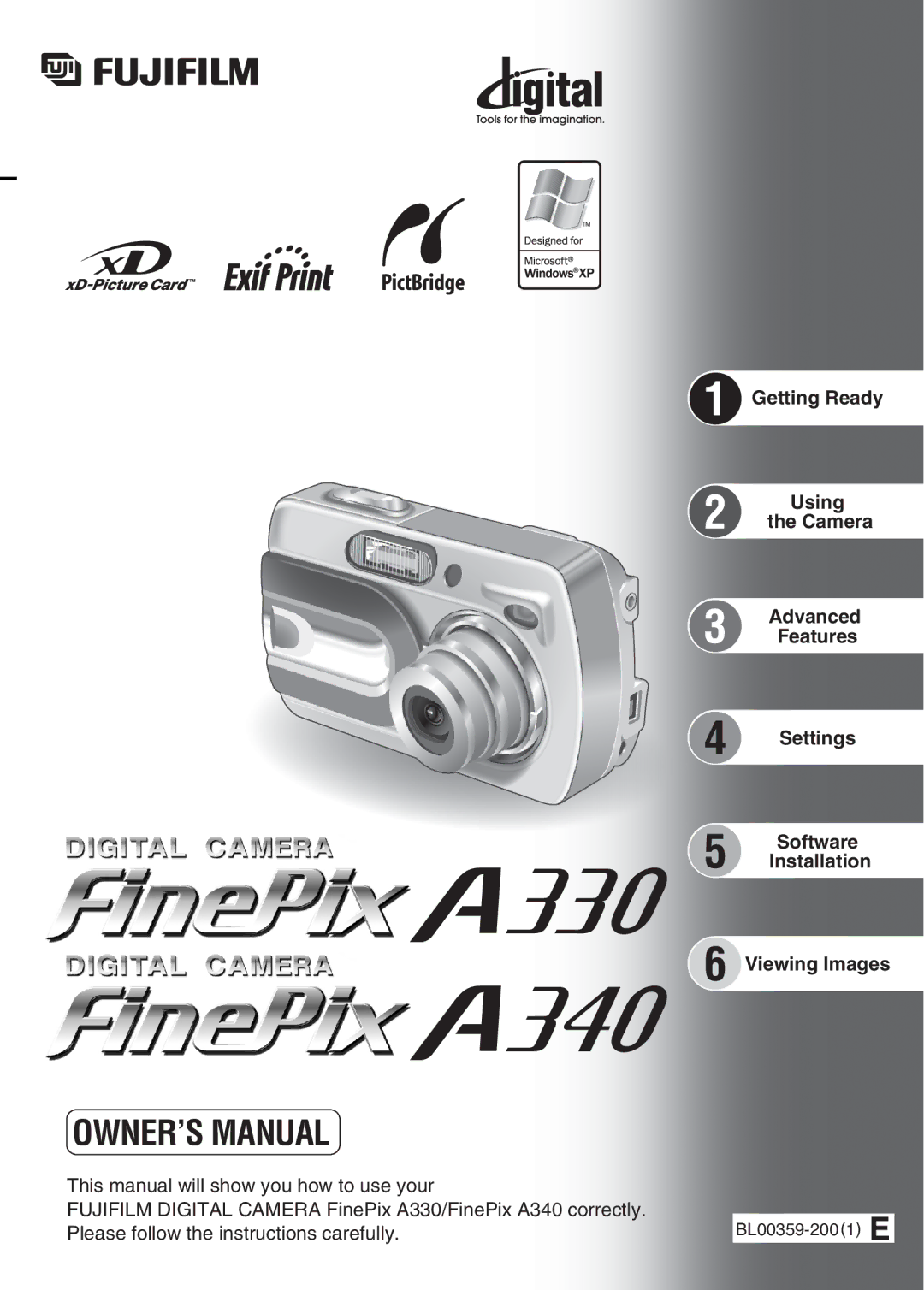 FujiFilm FinePix A330, FinePix A340 owner manual Getting Ready 