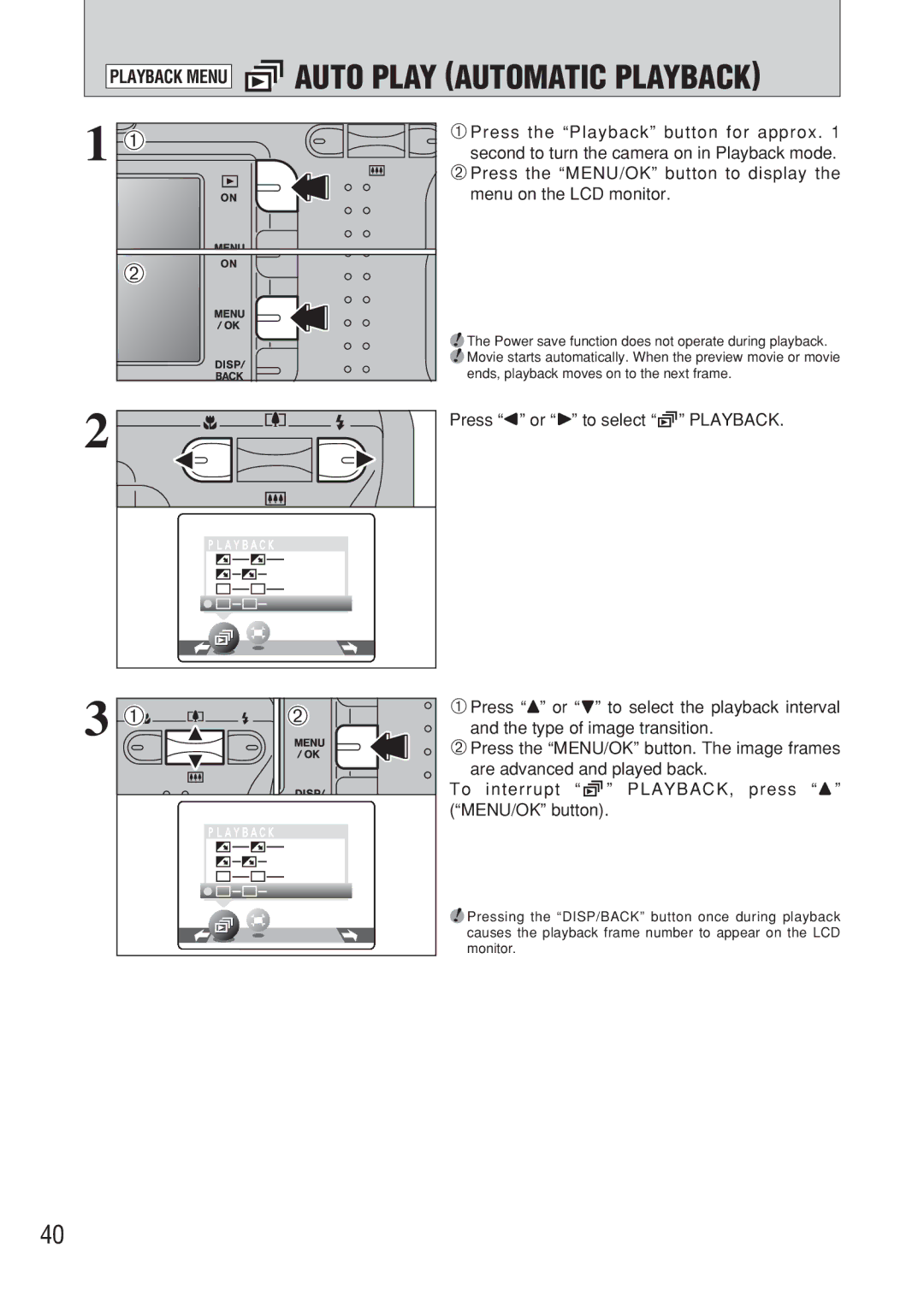 FujiFilm FinePix A607 owner manual Auto Play Automatic Playback 