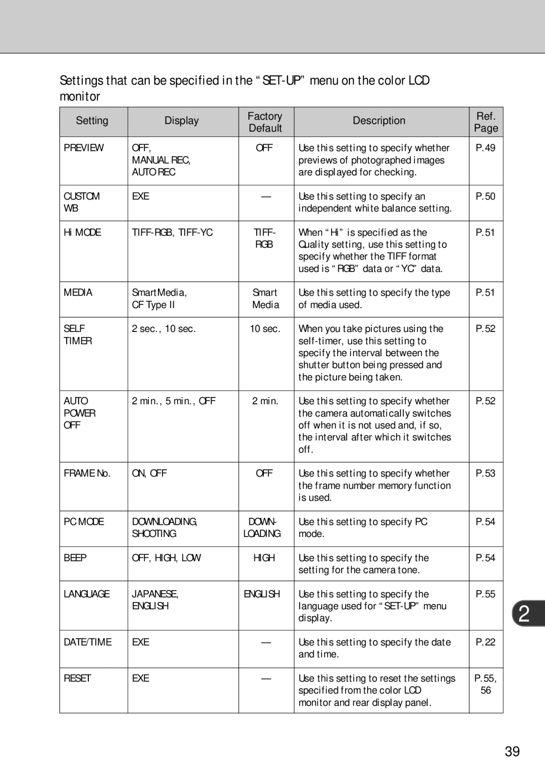 FujiFilm FinePix S1 owner manual Preview OFF 