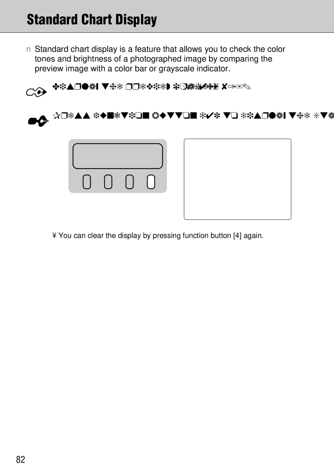 FujiFilm FinePix S1 owner manual Standard Chart Display 