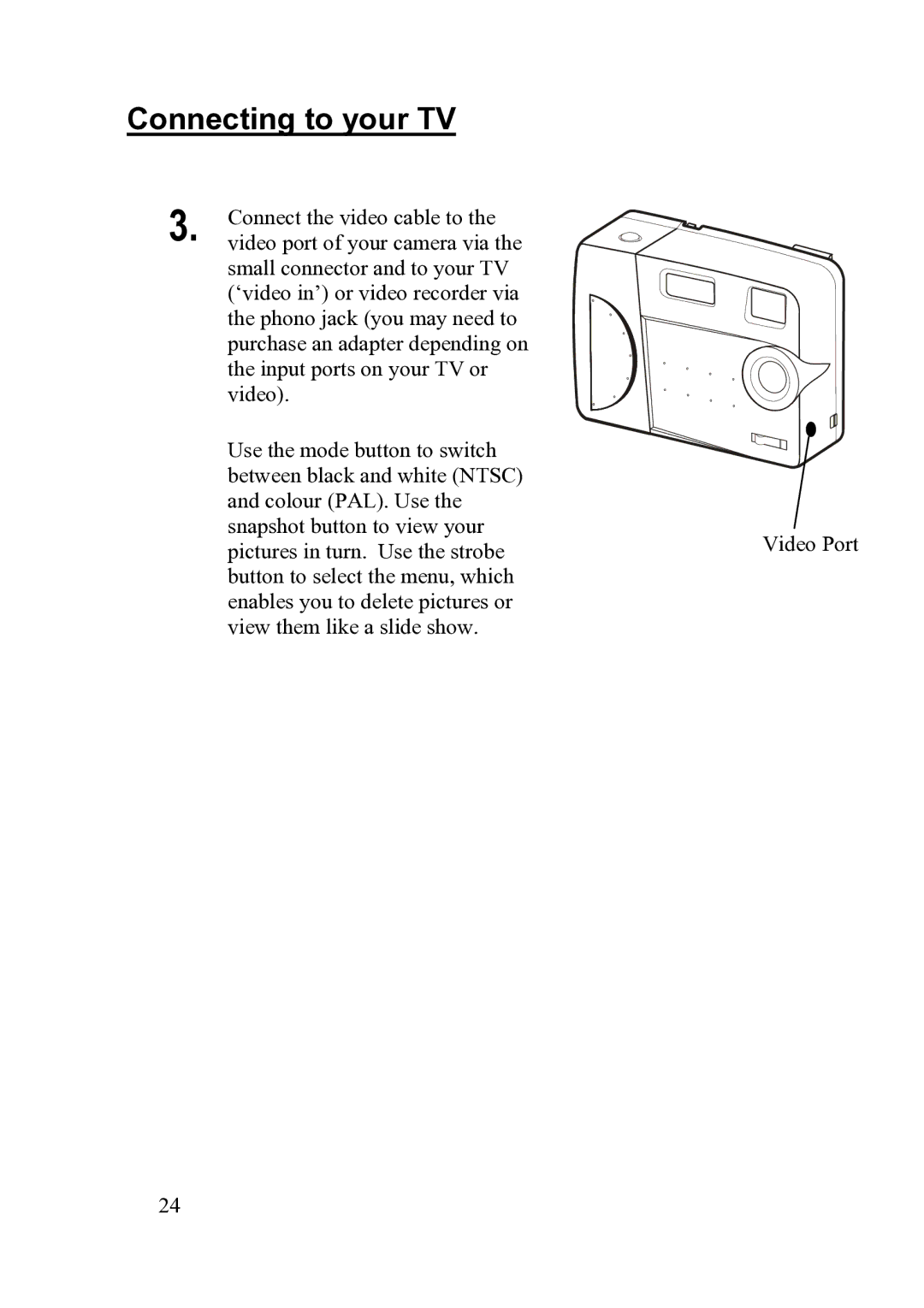 FujiFilm ix-10 manual Connecting to your TV 