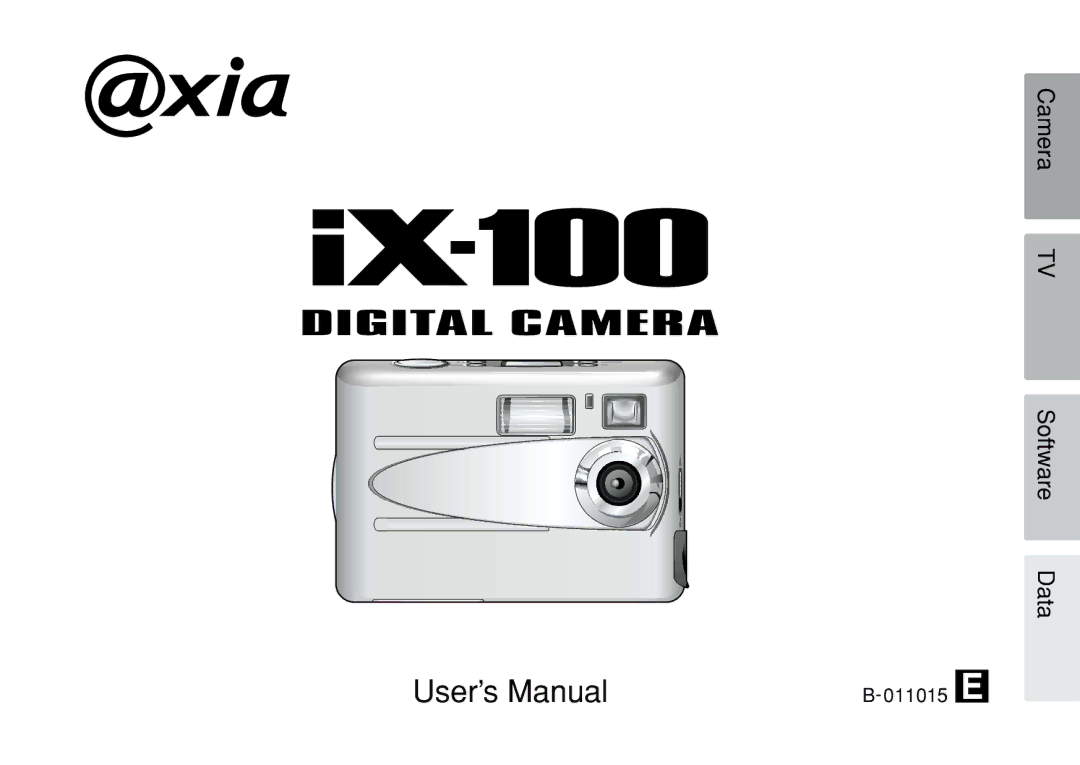 FujiFilm iX-100 user manual User’s Manual 