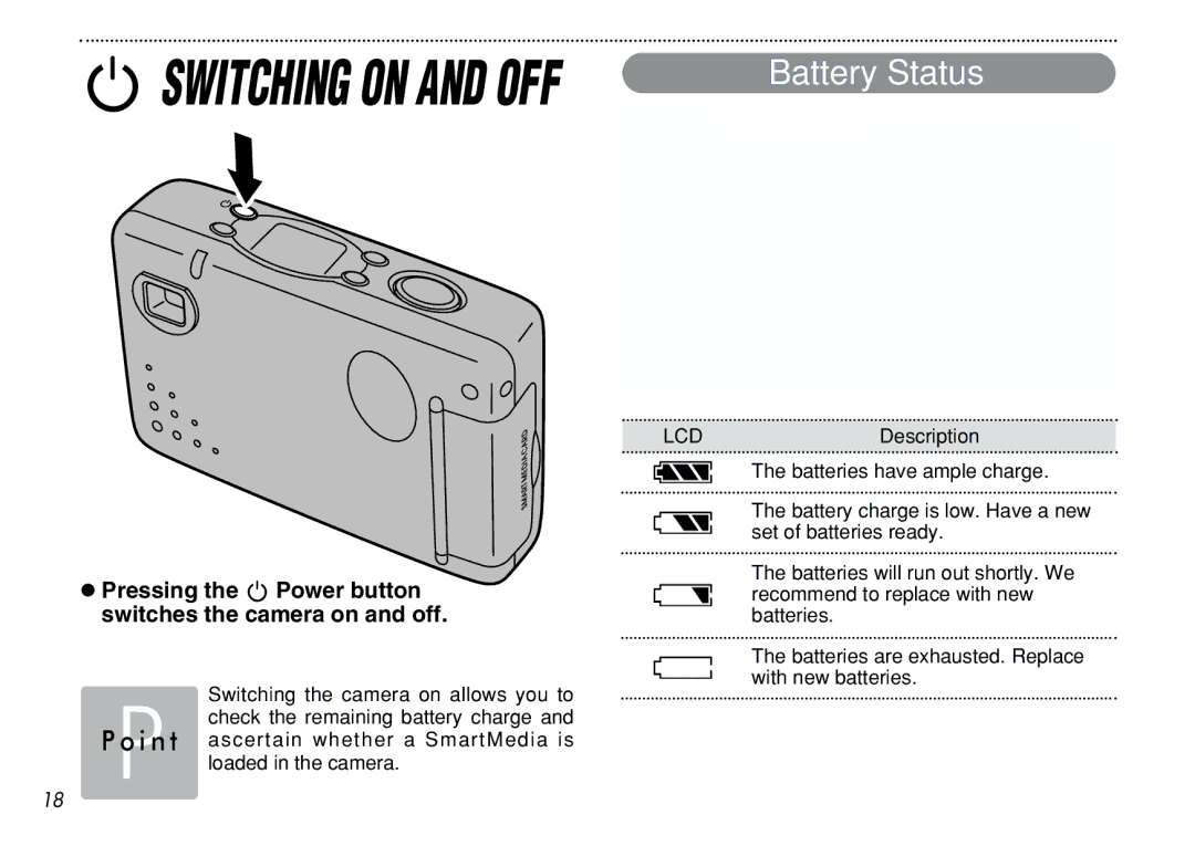 FujiFilm iX-100 user manual Switching on and OFF 