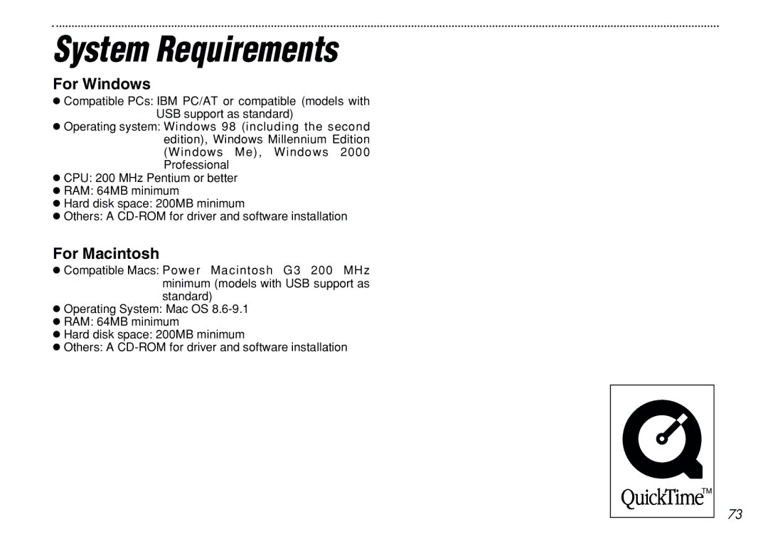 FujiFilm iX-100 user manual For Windows, For Macintosh 