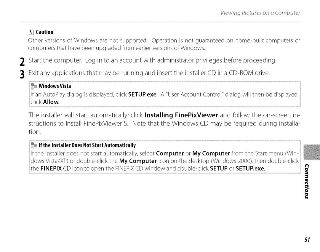 FujiFilm J210 owner manual If the InstallerDoesNotStartAutomatically 