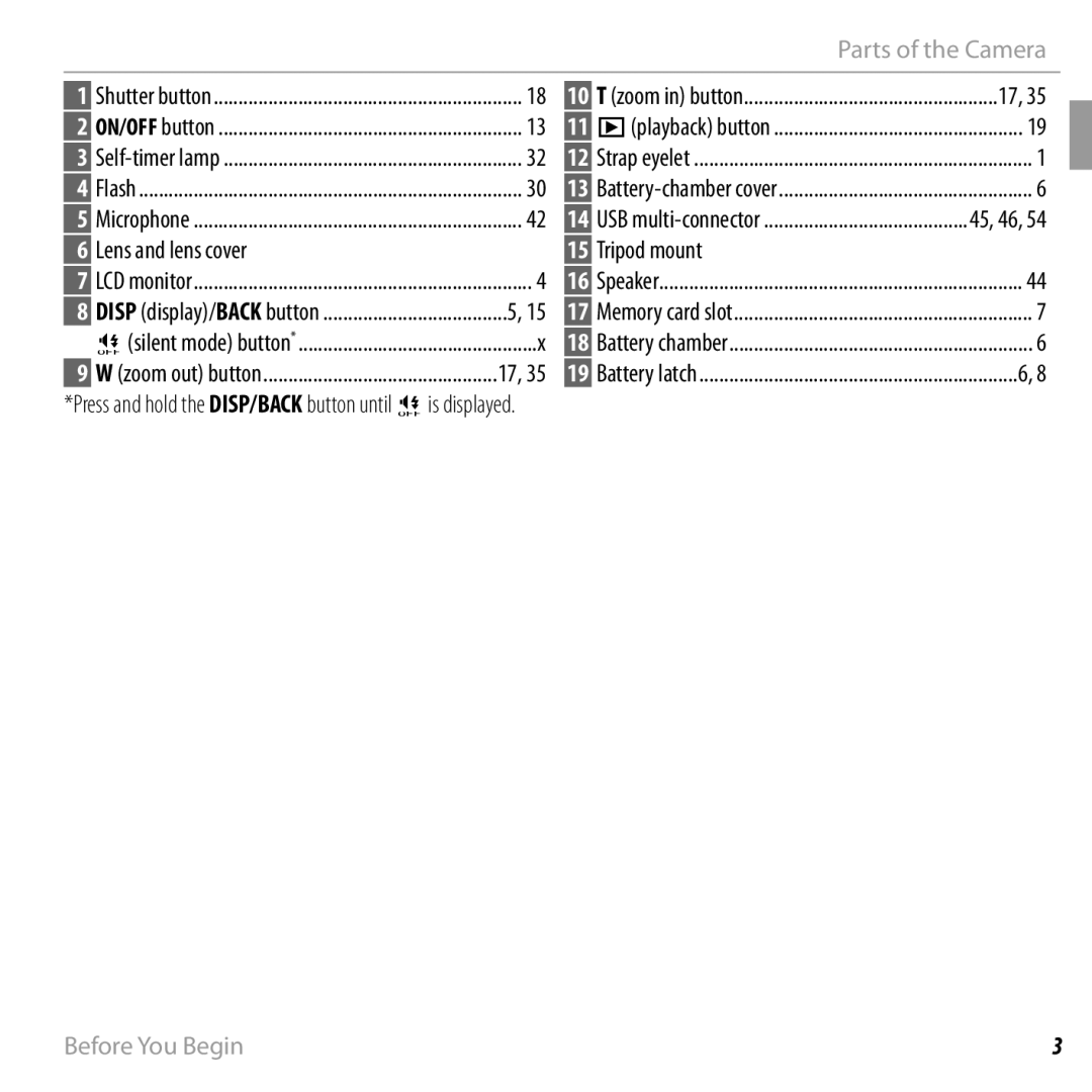 FujiFilm JX330 - JX335, JX290 - JX295, JX370 - JX390, JX420 - JX440 owner manual Lens and lens cover, Tripod mount 