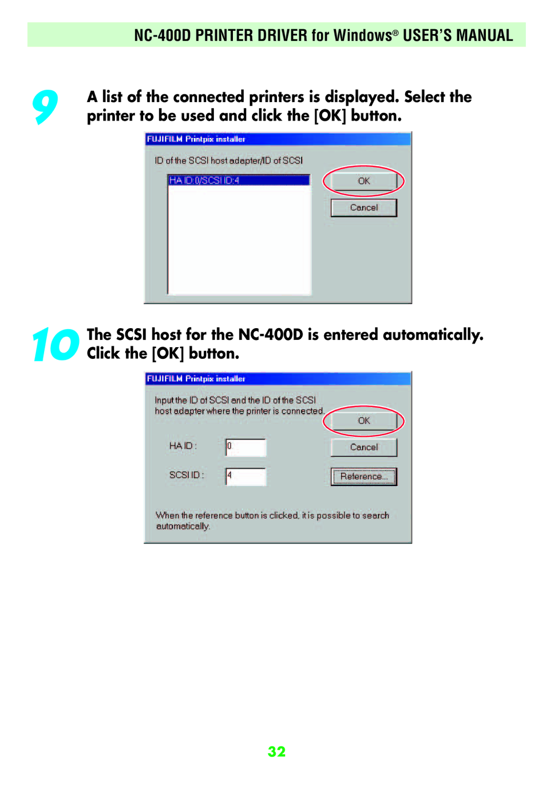 FujiFilm NC-400D user manual 