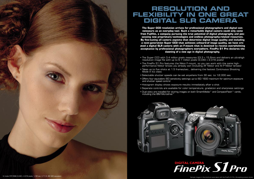 FujiFilm S1 manual Resolution And Flexibility In One Great Digital Slr Camera 