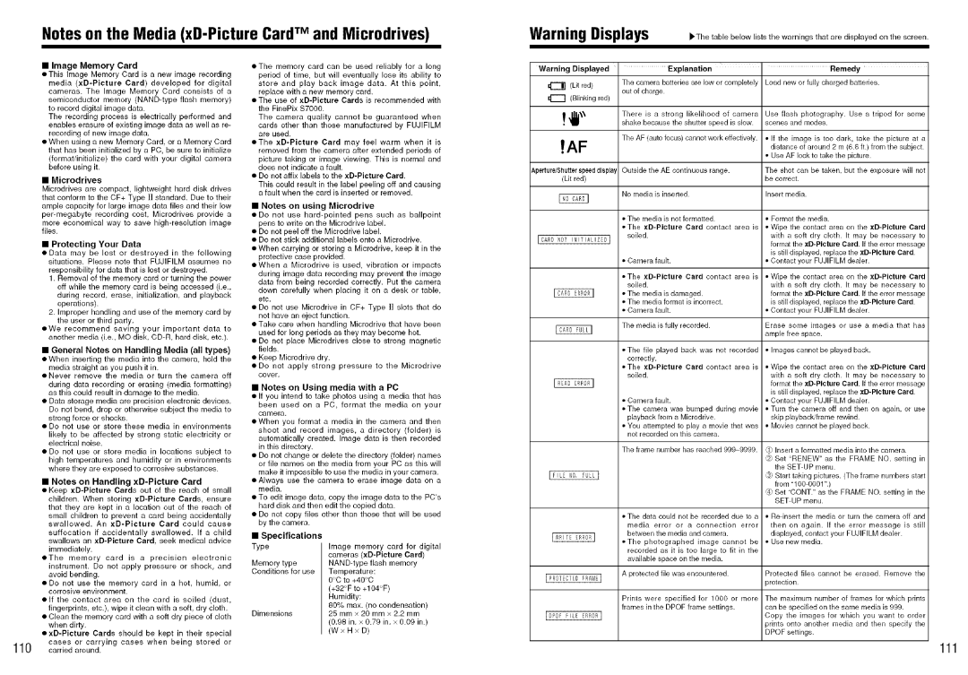 FujiFilm S7000 owner manual 111 