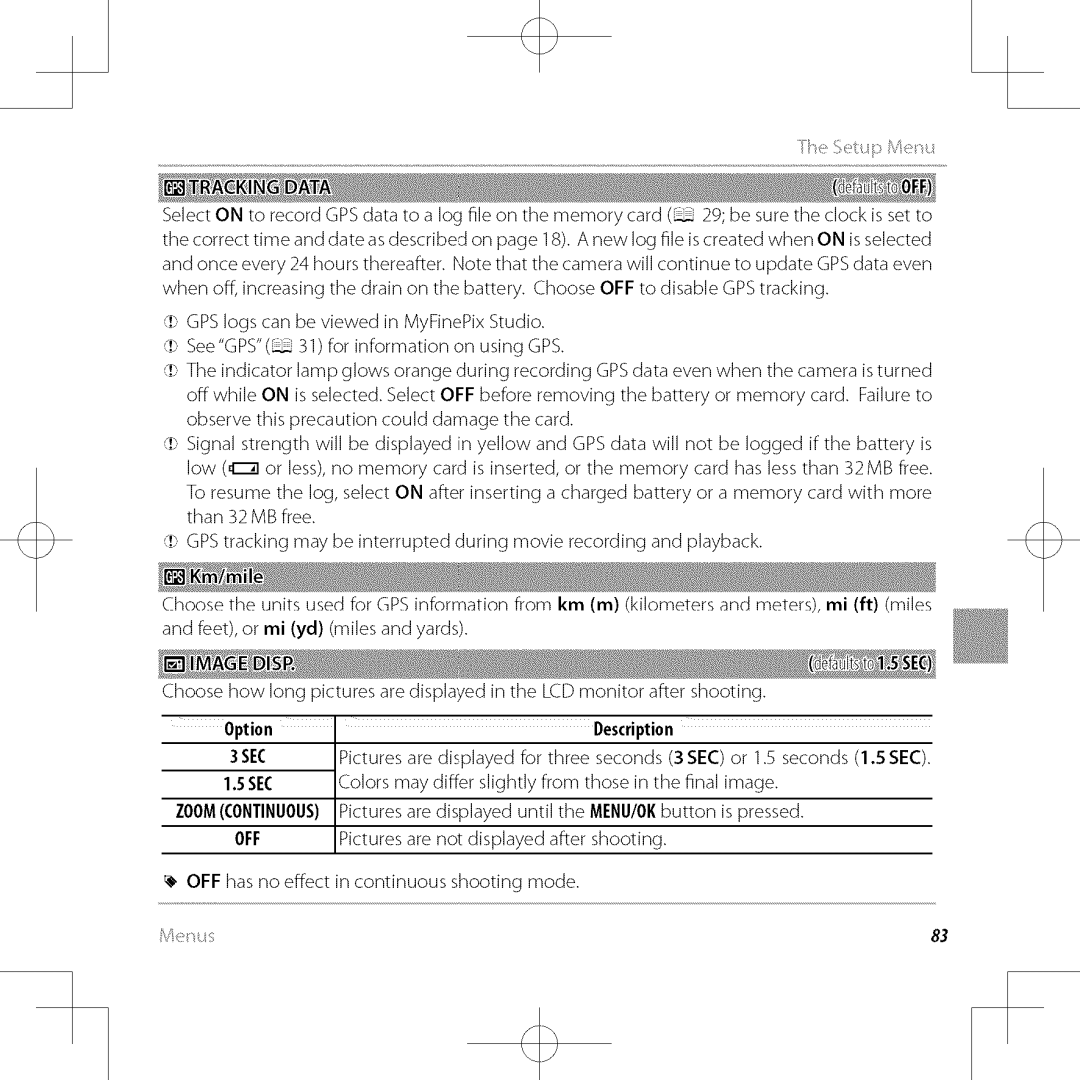 FujiFilm XP30 owner manual TkeSetMe 