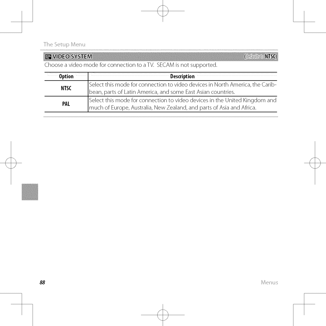 FujiFilm XP30 owner manual ChooseavideomodeforconnectiontoaTVSECAMisnotsupported 