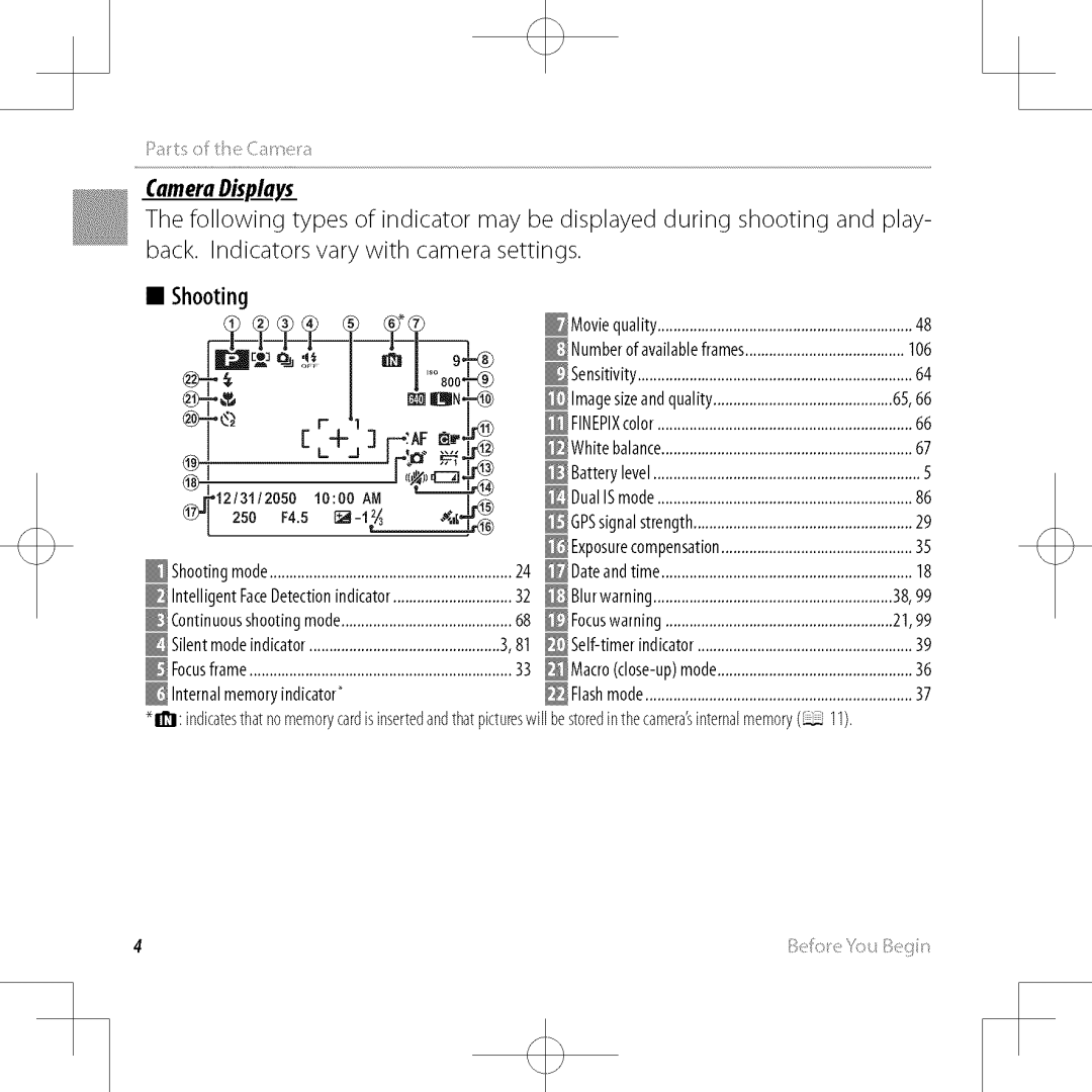 FujiFilm XP30 owner manual CameraDiplay£ 