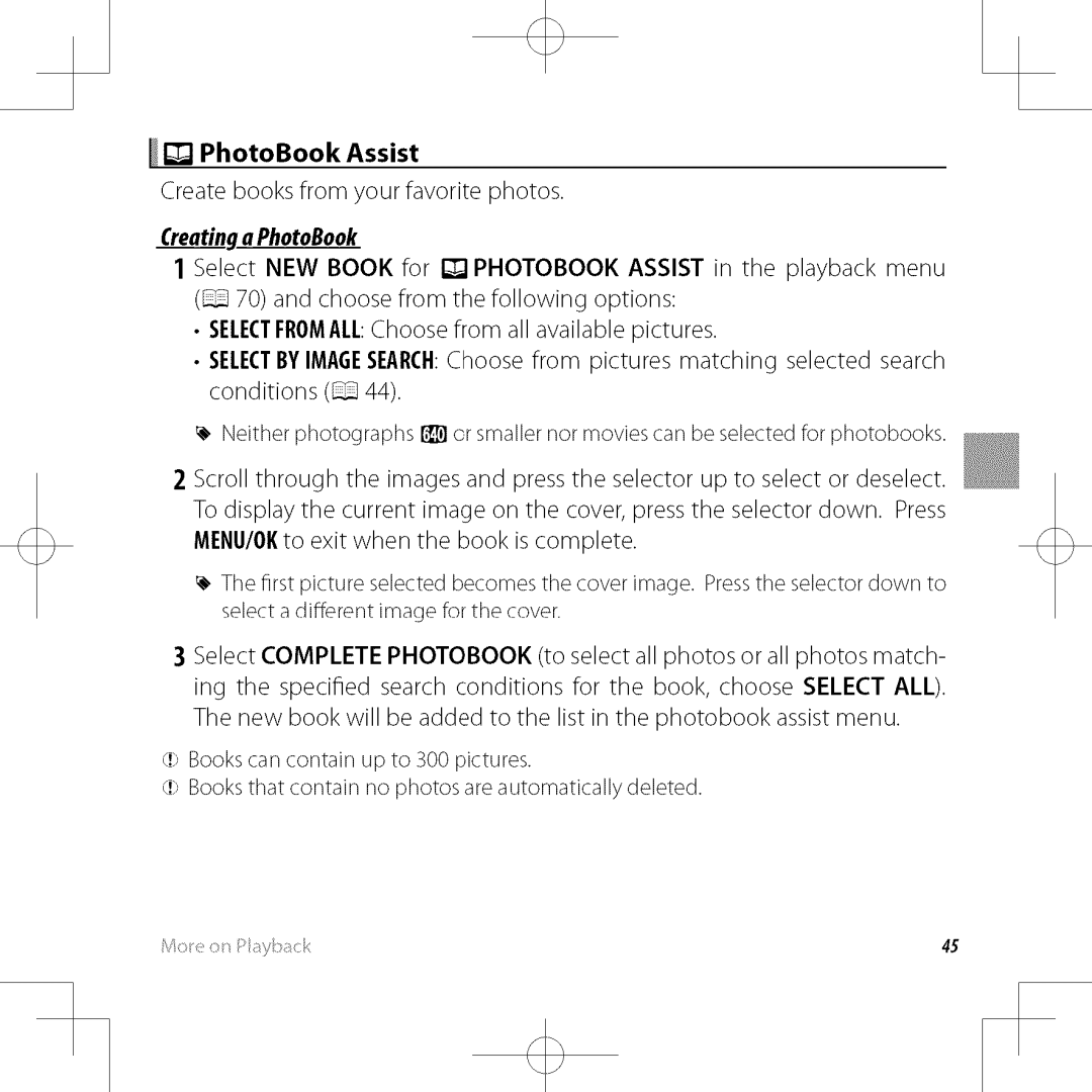 FujiFilm XP30 owner manual PhotoBook Assist, Create booksfrom your favorite photos, Creatin.ga PhotoBook 