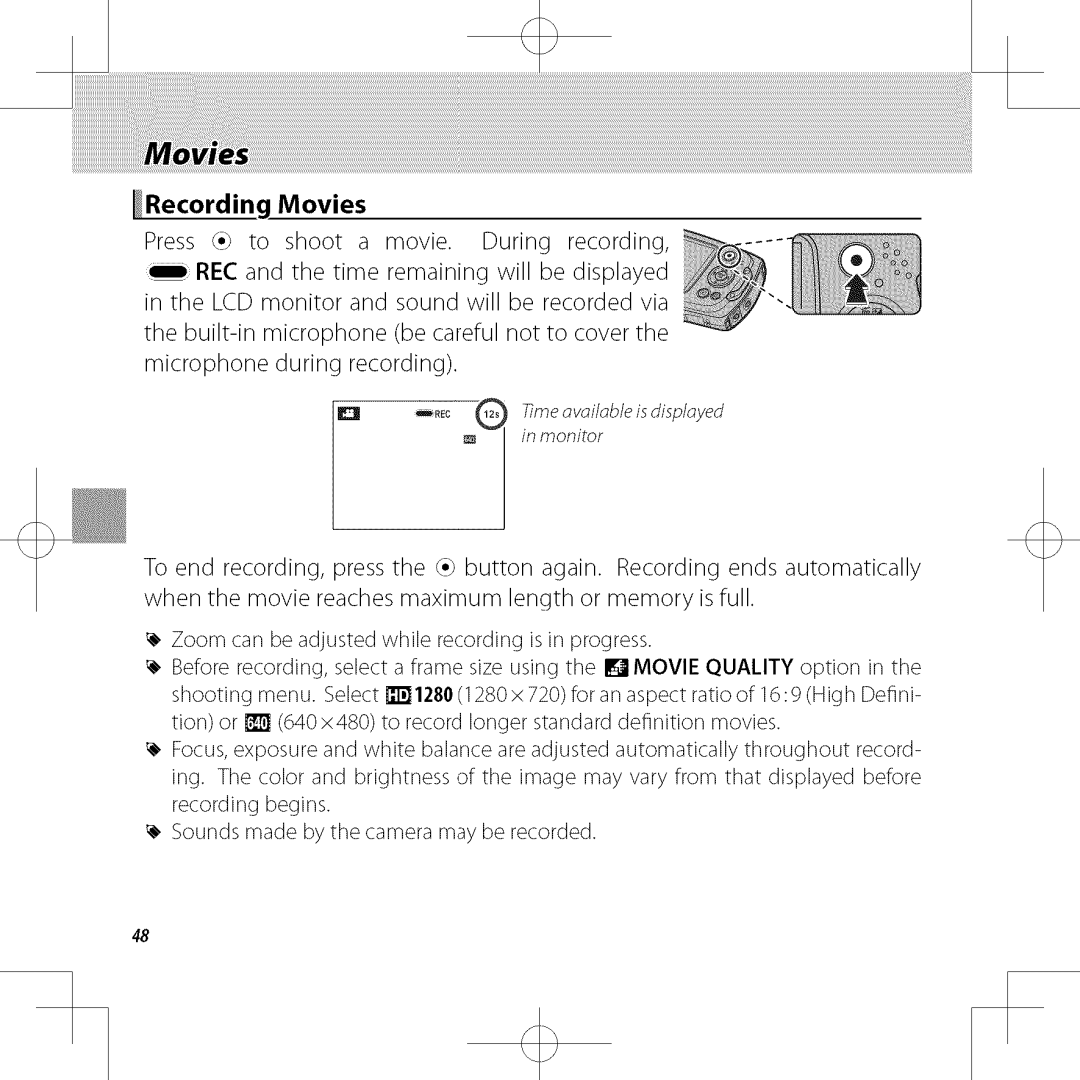 FujiFilm XP30 owner manual Timeovoilob/e is disployed in monitor 