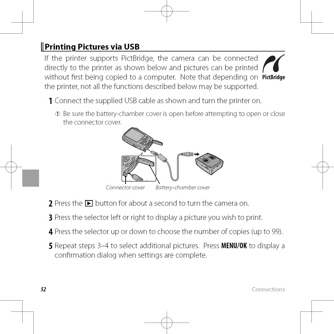 FujiFilm XP30 owner manual Printing Pictures via USB 