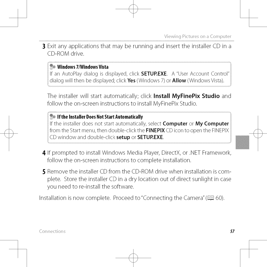 FujiFilm XP30 owner manual Fthe nstaerDoesNotStartAutomatca y, @ Windows 7/Windows Vista 