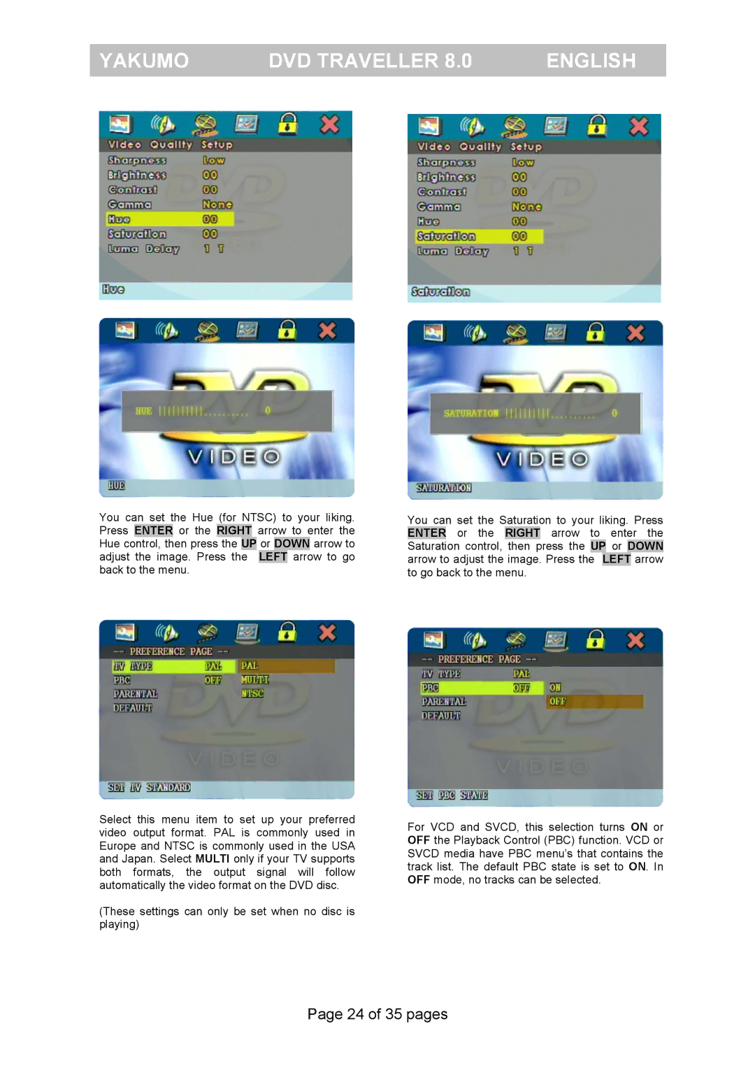 FujiFilm Yakumo DVD Travelle manual 24 of 35 pages 