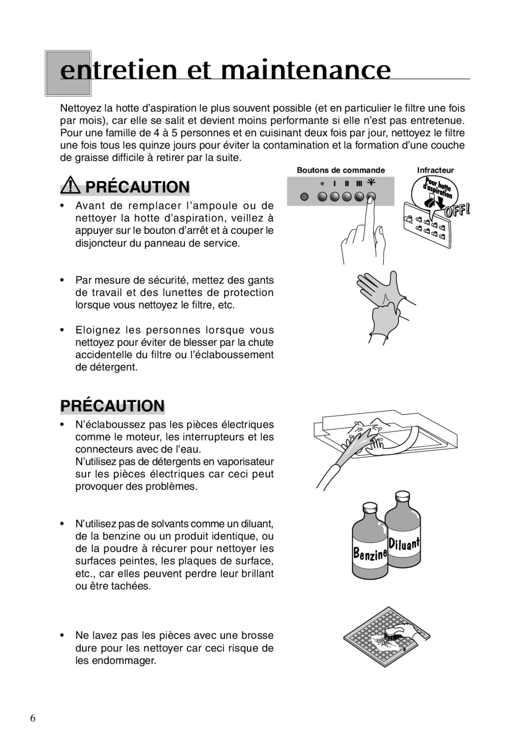 Fujioh BUF-01A, BUF-02A operation manual En tretien et maintenance 