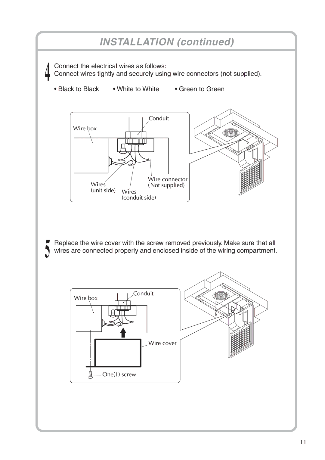 Fujioh BUF-01, BUF-02 installation manual Installation 